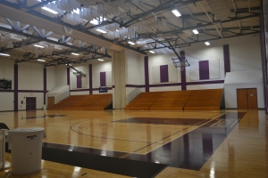 This is the gymnasium from the Woodruff Athletic Complex. I think that this would make a good background because it is a large open space with lots of shiny hard surfaces that would contrast with the elements I plan to add. 